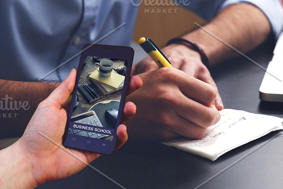 Phone Mockup-Changeable Background in Mobile & Web Mockups - product preview 1