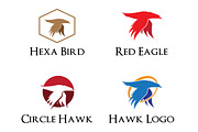 4 Great Eagle Flying Logo Variation