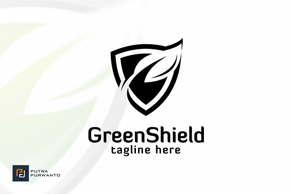 Green Shield - Logo Template in Logo Templates - product preview 1