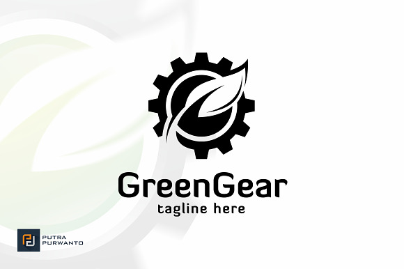 Green Gear - Logo Template in Logo Templates - product preview 1