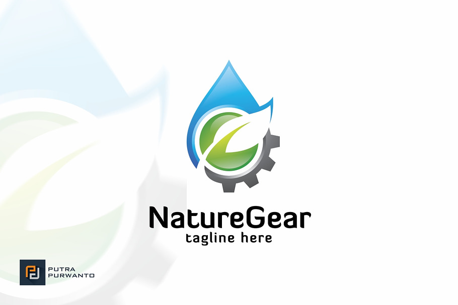 Nature Gear - Logo Template in Logo Templates - product preview 8