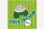 Food poster with Vegetarian