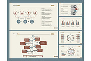 Six Logistics Diagrams Slide Templates Set