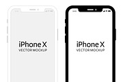 iPhone X - Vector Mockup (NEW)