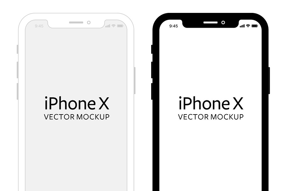 iPhone X - Vector Mockup (NEW) in Mobile & Web Mockups - product preview 8