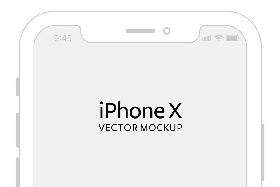 Download iPhone X - Vector Mockup (NEW) | Creative Mobile & Web ...