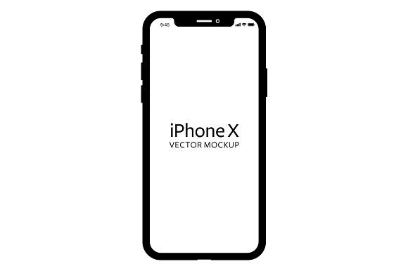 iPhone X - Vector Mockup (NEW) in Mobile & Web Mockups - product preview 3