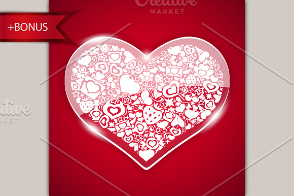 Vector Icons Hearts Set in Heart Icons - product preview 3