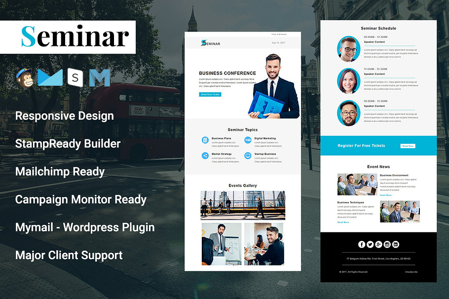 Seminar - Responsive Email Template in Mailchimp Templates - product preview 8