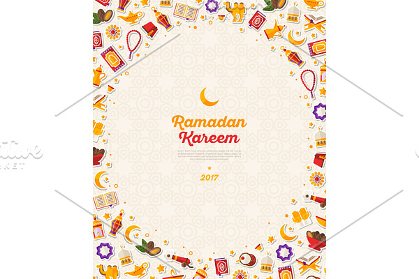 Ramadan Kareem concept vertical banner