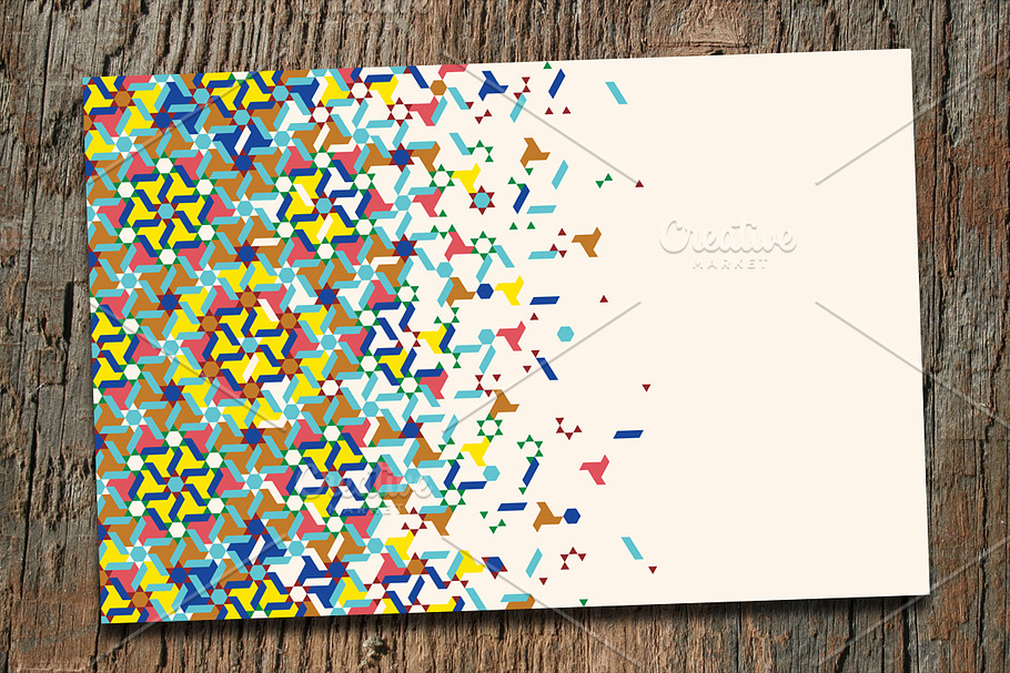 Morocco Disintegration Background in Card Templates - product preview 8