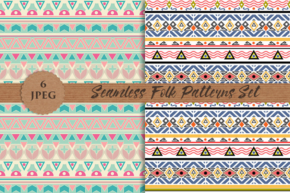 FOLK seamless paper prints pattern in Patterns - product preview 1