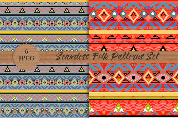 FOLK seamless paper prints pattern in Patterns - product preview 2