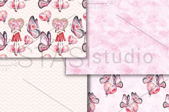 Sweet Love Paper Pack in Patterns - product preview 1