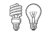 4 type lamp - bulb halogen cfl led