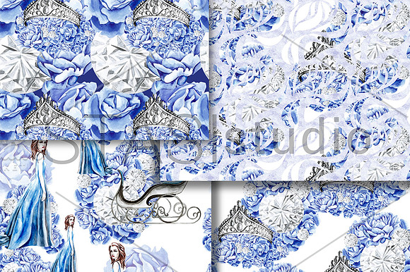 Blue Fashion Paper Pack in Patterns - product preview 2