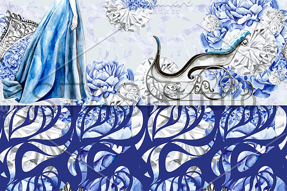 Blue Fashion Paper Pack in Patterns - product preview 4
