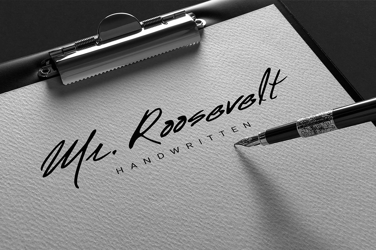 Mr. Roosevelt Handwritten in Script Fonts - product preview 8