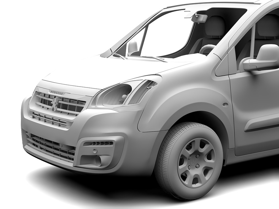 Peugeot Partner Van L2 Electric 2017 in Vehicles - product preview 10