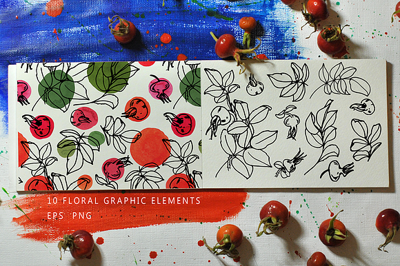 Rosehip - Floral & Abstract Set in Illustrations - product preview 3