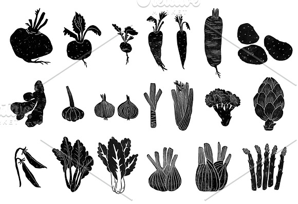 Vegetable garden ( 50 vegetables) in Objects - product preview 4