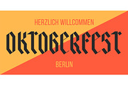 Poster, banner with text Oktoberfest