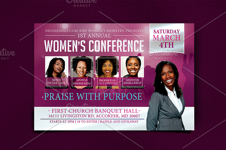 Women's Conference Flyer Template