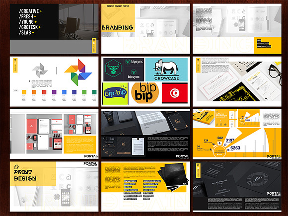 Portal Creative Company Profile in PowerPoint Templates - product preview 1