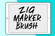 Zig Marker Procreate Brush