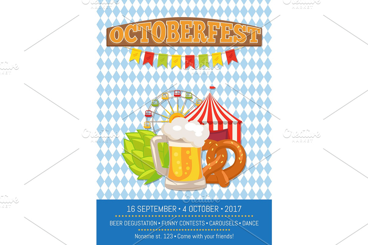 Octoberfest Oktoberfest Promotional Poster Vector in Illustrations - product preview 8