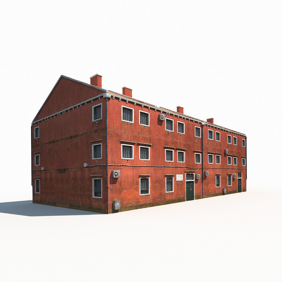 Old Building 176 Low Poly in 3D - product preview 3