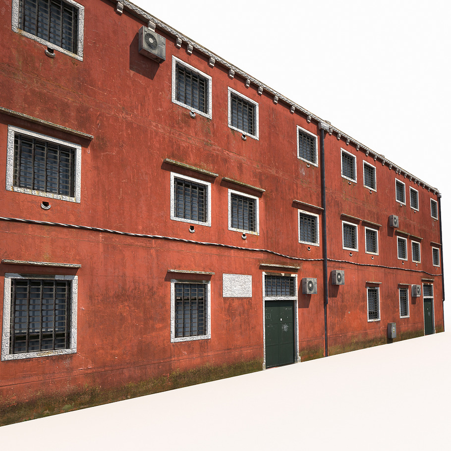 Old Building 176 Low Poly in 3D - product preview 9