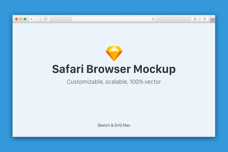 Safari Browser Mockup Sketch/SVG