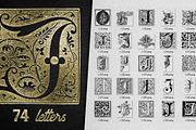 Vintage Letter J Vector And PNG
