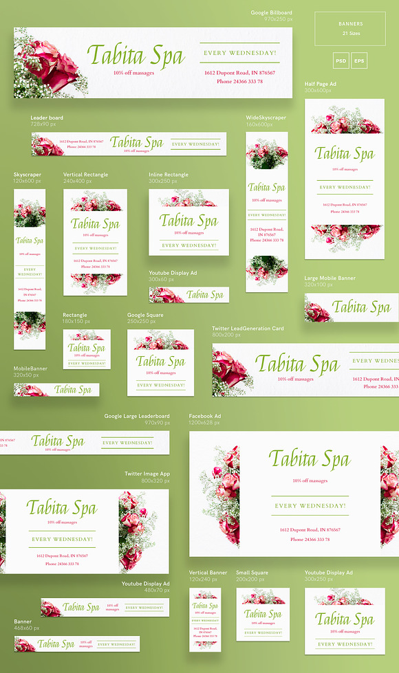 Promo Bundle | Tabita Spa in Templates - product preview 6