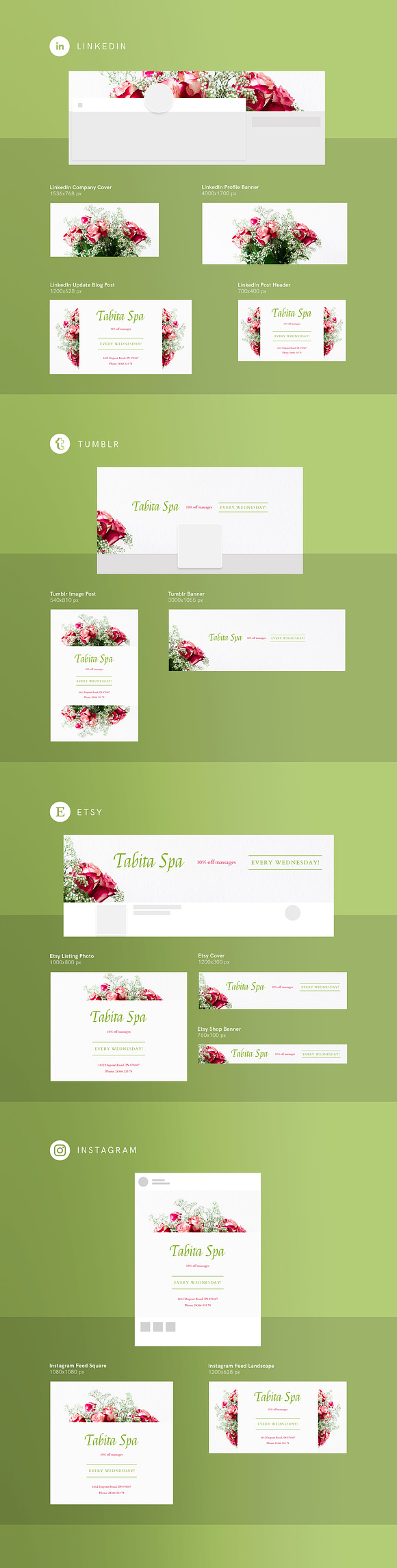 Promo Bundle | Tabita Spa in Templates - product preview 7