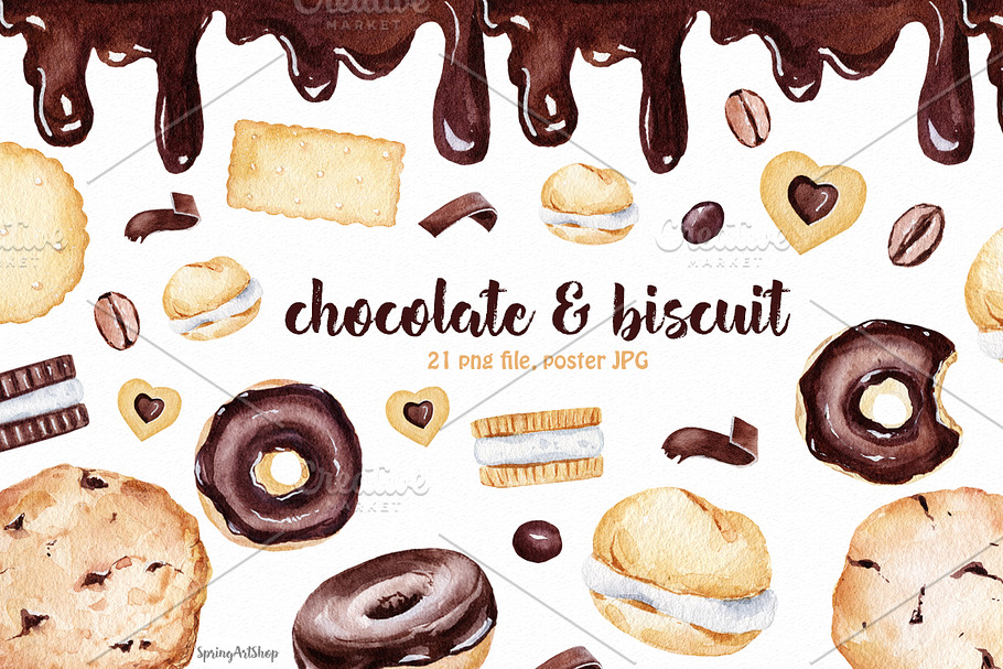 Chocolate & Biscuits clipart