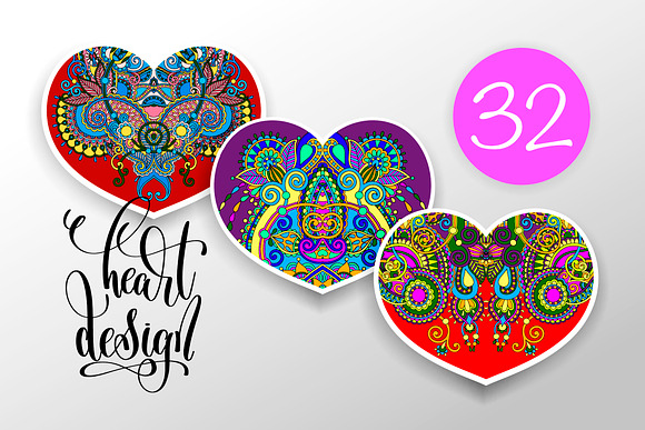 32 HEART DESIGN in Patterns - product preview 1