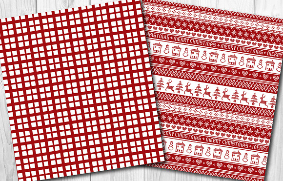 Nordic Fairisle Christmas Patterns in Patterns - product preview 4