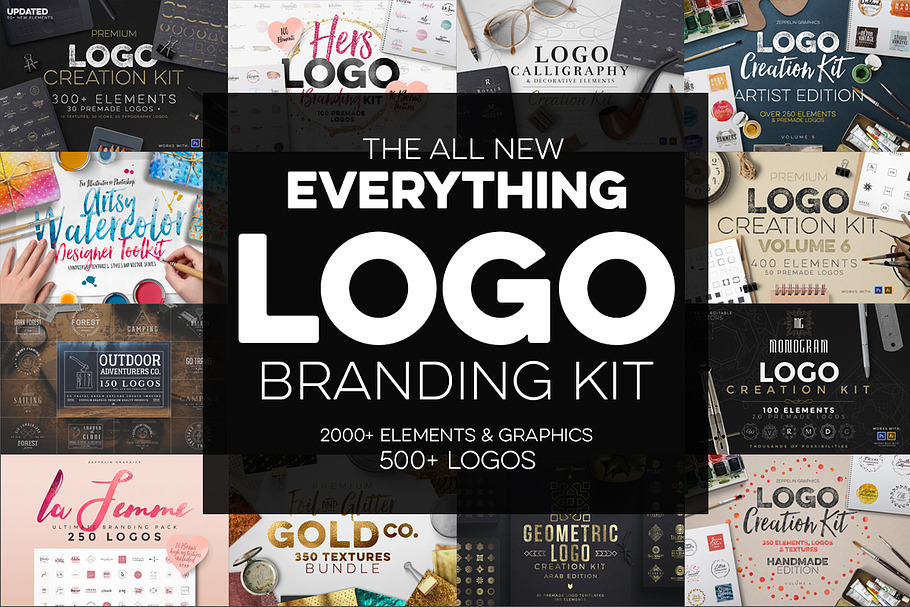 The Best Logo Creation Kit Bundle in Logo Templates - product preview 8