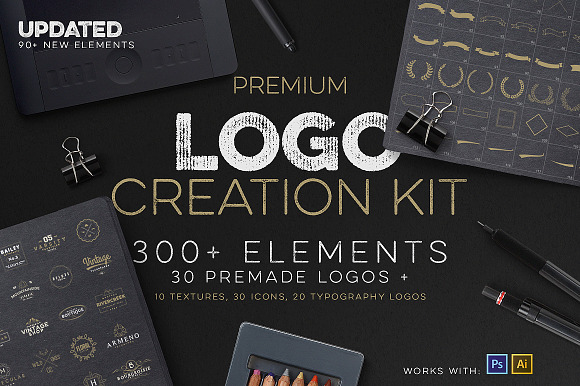 The Best Logo Creation Kit Bundle in Logo Templates - product preview 2
