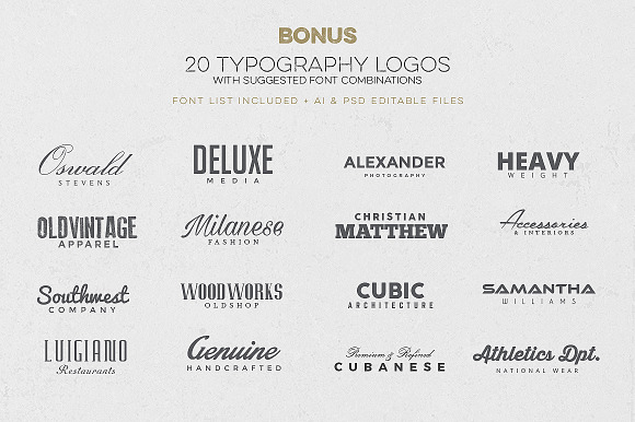 The Best Logo Creation Kit Bundle in Logo Templates - product preview 7