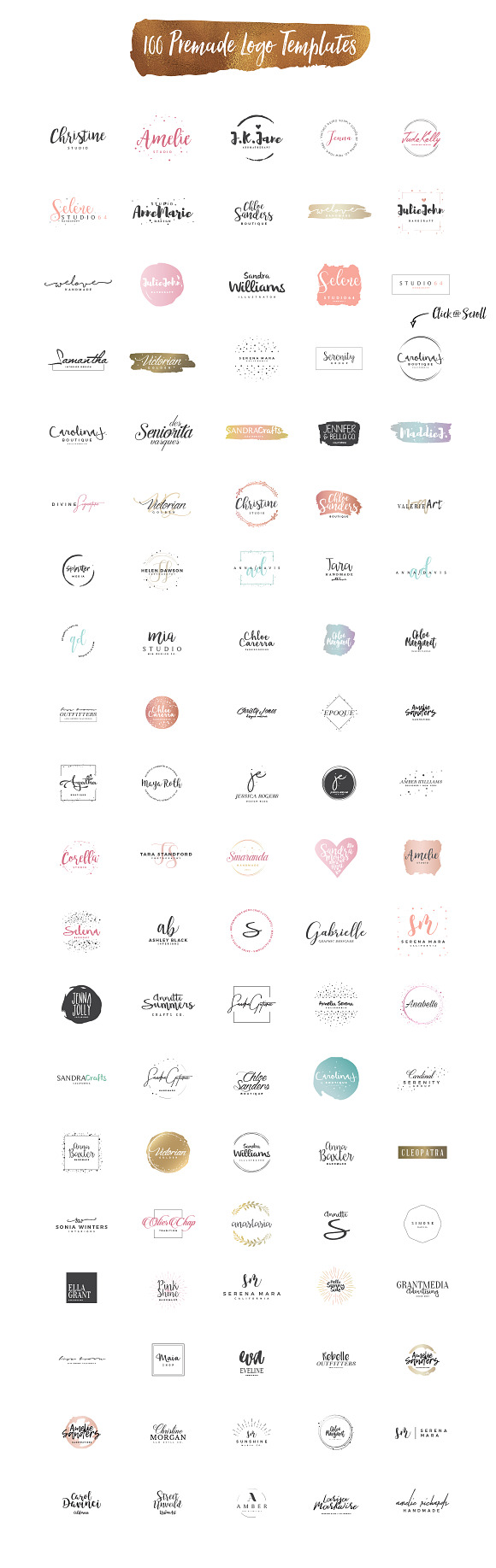 The Best Logo Creation Kit Bundle in Logo Templates - product preview 40