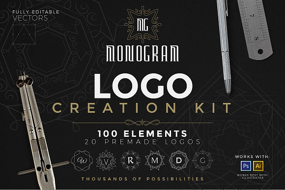 The Best Logo Creation Kit Bundle in Logo Templates - product preview 47