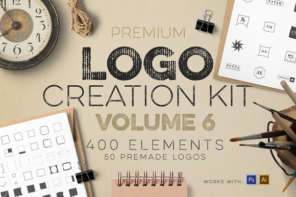 The Best Logo Creation Kit Bundle in Logo Templates - product preview 74