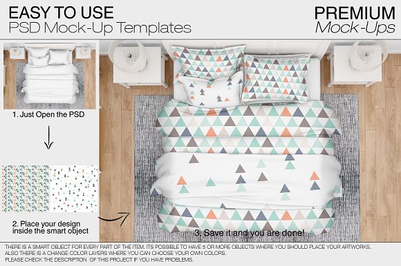 Beddings Set in Product Mockups - product preview 10