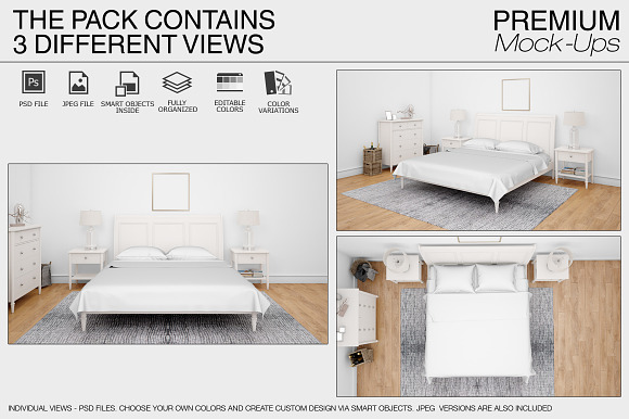 Beddings Set in Product Mockups - product preview 1