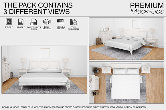 Beddings Set in Product Mockups - product preview 1