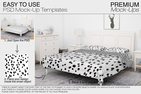 Beddings Set in Product Mockups - product preview 4