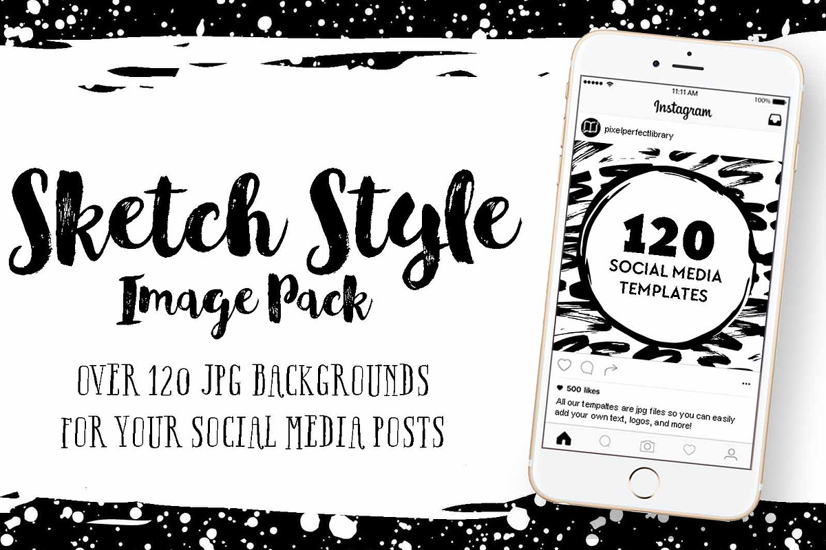 Sketch Style Social Media Image Pack in Social Media Templates - product preview 8